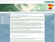 Tablet Screenshot of hoppecke.es