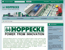 Tablet Screenshot of hoppecke.pl